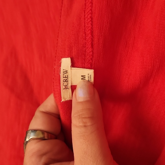 J.Crew coral shift dress / cover up M - Picture 5 of 6